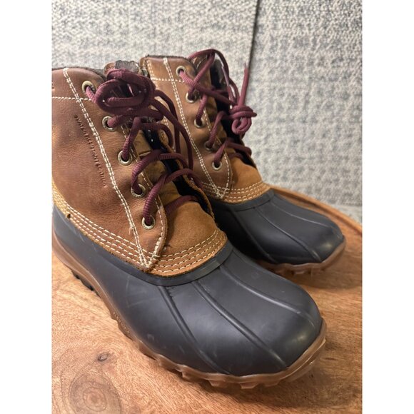 Wolverine 7M Womens Duck Boots With Leather Upper & Man-Made Balance In Brown & - Picture 1 of 16